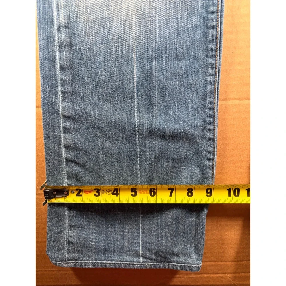 7 For All Mankind Flare Jeans Womens 29 Blue Low Rise Stretch Denim U076055U